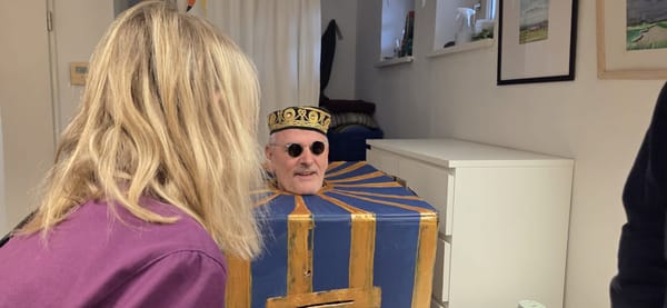 Kleine Kunstaktion im Mierendorffkiez